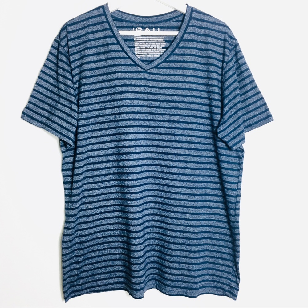 The Rail Striped V-neck Casual Cotton T-shirt XXL